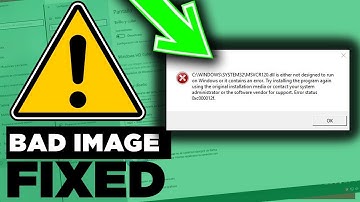 ✅ How To Fix BAD IMAGE ERROR 0xc000012f On WINDOWS 10