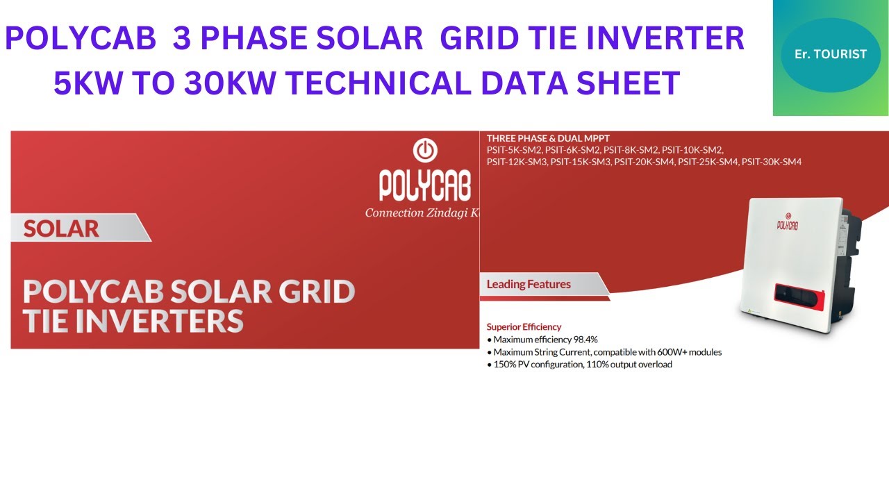 Solar Grid Tie Inverter । On Grid Solar Inverter । Polycab