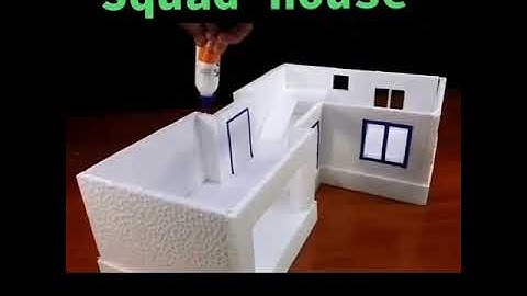 Pubg squad house making with thermacool sheet