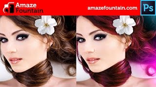 PHOTOSHOP TUTORIAL: How To Change Hair Color (Photoshop Graphics Design Tutorial)