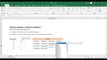 BESSELI | BESSELJ | BESSELK | BESSELY ENGINEERING FUNCTION IN EXCEL 01