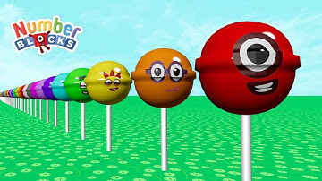 Counting Numberblocks on a Colorful Candy Ball | Learn Numbers 1 to 100 for Kids