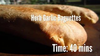 Herb Garlic Baguettes Recipe