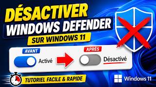 Meilleure Façon de Désactiver Windows Defender sur Windows 11 (Tutoriel Facile & Rapide)