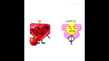 RED AND PINK GFs #flower #bfdi #ruby #red #pink
