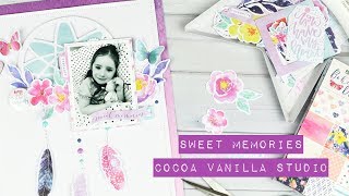 Scrapbooking Process -Sweet Memories; Cocoa Vanilla Studio