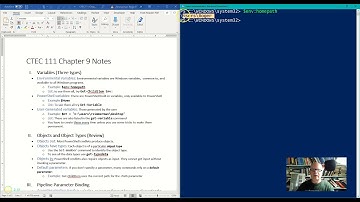 Powershell Environmental variables (Intro to PowerShell series video 9-2)