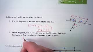 Segment Addition Postulate (Geometry 1.2b)