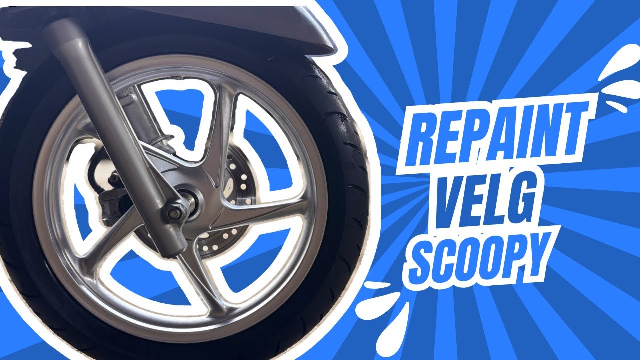 Cara/ Tutorial repaint Velg Scoopy Silver M81 special silver sapporo Boskuu🔥 