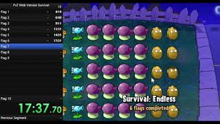 PvZ Web Version Speedrun Survival Endless (10 Flags) 31:05.29