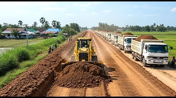 Next-Level Road Base Build by Expert Bulldozer Operator | Perfect Soil Grading & Compaction Work