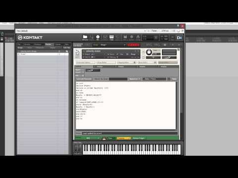 How to script an animated velocity meter in Kontakt