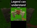 Only legend can understand 🤕 #minecraft #memes