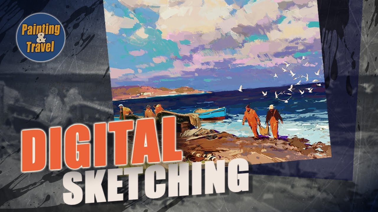 Digital sketching for oil painting / Цифровой эскиз для живописи