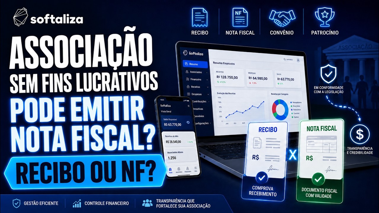 Capa do vídeo: Associação sem fins lucrativos precisa emitir nota fiscal?