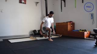 Slideboard Squats