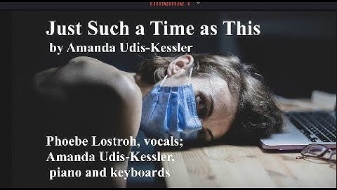 Just Such a Time as This by Amanda Udis-Kessler