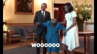 106-year-old Virginia McLaurin dances from joy as she meets Barack Obama