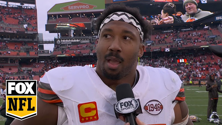 'Sky's the limit' — Browns' DE Myles Garrett on upsetting 49ers, 19-17 | NFL on FOX
