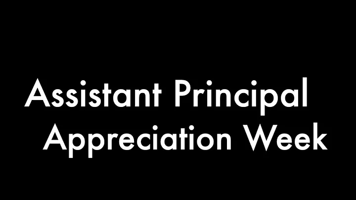 Happy Assistant Principal's Week to Mrs. Wiltrout ...