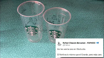 ¿Qué es una bebida tamaño venti?