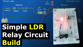LDR and LED Circuit design - Solid State Relay