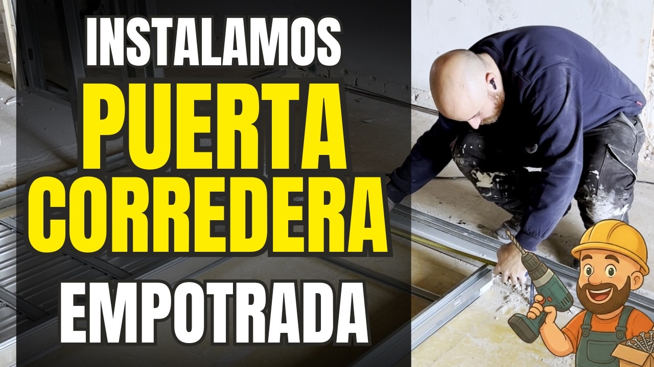 Montamos una puerta corredera y por fin cerramos el vestidor 🚪