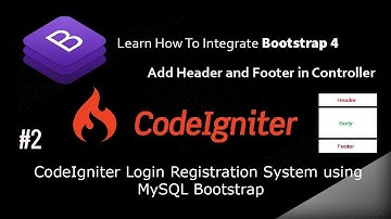 CodeIgniter 3 Complete Login and Registration System with MySQL and Session Part #2