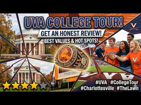 University of Virginia. Quick tour of UVA in Charlottesville.
