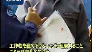 荒川河川敷　ホームレスの実態調査