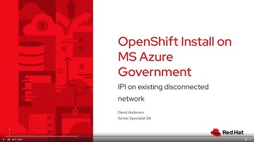 Installing OpenShift in Disconnected Microsoft Azure Government using IPI with Manual IAM