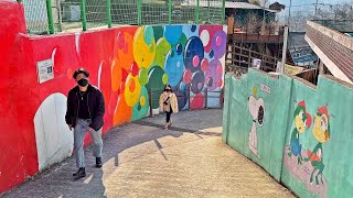 [4K] Jaman Mural Village Walk near Jeonju Hanok Village Tour | 전주 여행  전주한옥마을과 함께 가면 좋은 자만벽화마을 여행