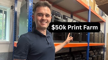 Inside My 50 Printer 3D Print Farm (Full Tour)