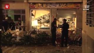 At least 77 hurt after gas cylinder explodes in southern Spain