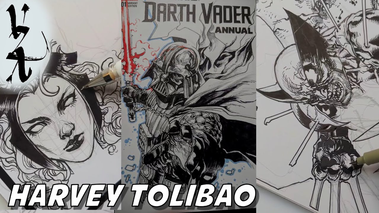Harvey Tolibao | Storm Thor Wolverine Spawn Venom Psylocke Batman Who Laughs Darth Vader