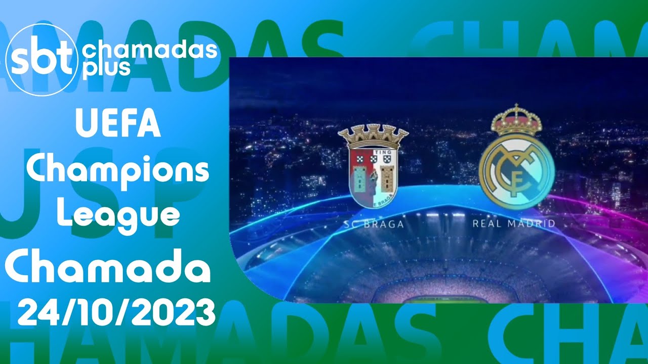 Braga x Real Madrid: SBT transmite jogo pelo Grupo C da Uefa Champions  League - Tô Na Fama! - IG