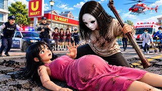 Zombie Attacks Pregnant Girl! 😱 Police & Rescue Team Rush to Save Her | Sakura School Simulator screenshot 2