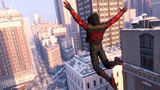 Spider-Man Miles Morales -  The End Suit - Free Roam Patrol & Combat Gameplay - PS5