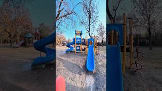 bella ciao playground parkour lovely sliding POV 😍 #slide #playground