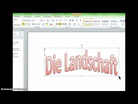 Video: So Gestalten Sie Einen Titel In WORD Mit WordArt