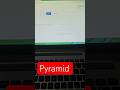 pyramid by the using of for loop and nested for loop in python #interactivevisualization #visualinf