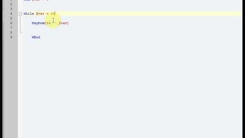 4.) Tutorial - While - Schleife