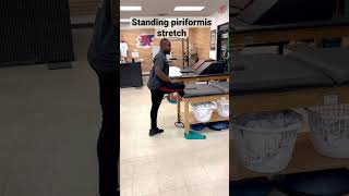 Standing piriformis stretch