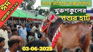65- জমজমাট ভাবে জমে উঠেছে খুরুশকুলের পশুর হাট ২০২৫,কক্সবাজার। Krishi Khamar Chitra. Anju Ahamed.