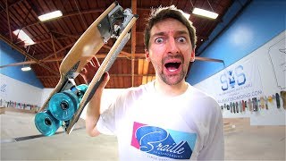 THE INCREDIBLE FOLD UP LONGBOARD, VERSION 3.1! | YOU MAKE IT WE SKATE IT EP 151