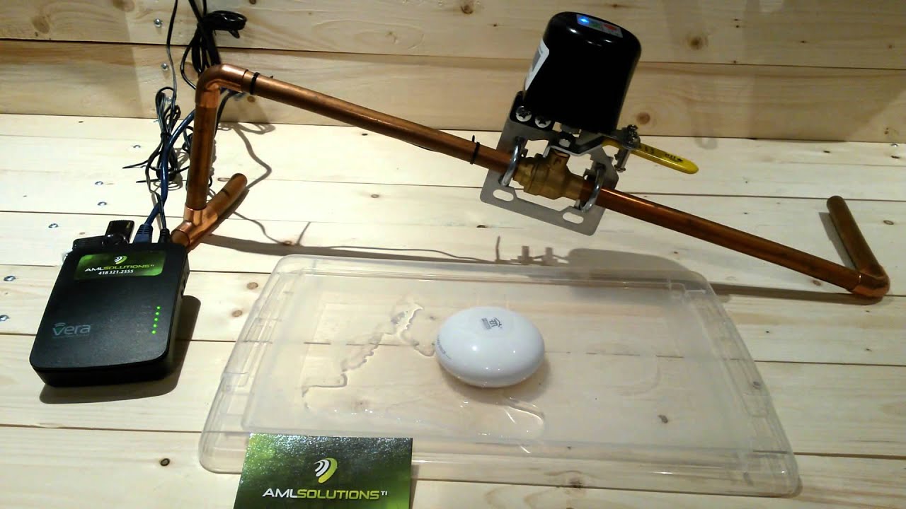 Water Leak detection VeraEdge Zwave home automation YouTube
