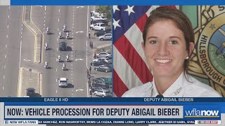 HCSO holds funeral procession for slain Deputy Abigail Bieber