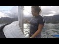 E56: Fixing Main Sail and Toppinglift on Anchor