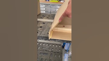 How I get nice seams when making my floating shelves #diy #shorts #tips