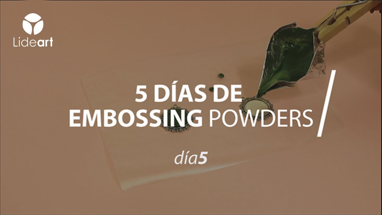¿Cómo realizar joyería con los embossing powders o polvos de relieve?